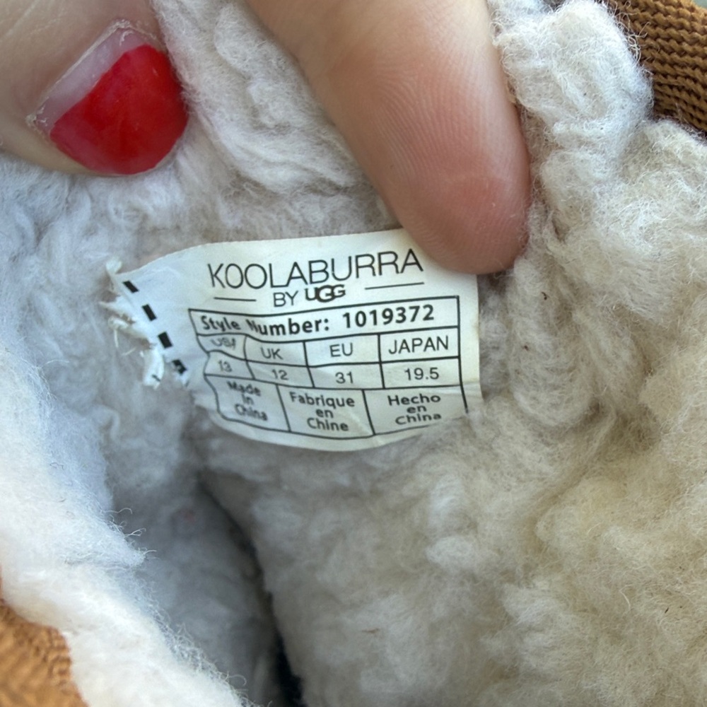 Koolaburra Tan Kids Boots - Picture 5 of 9